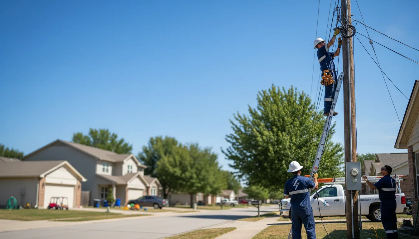 Residential electrician providing installation services in Mount Calvary, WI